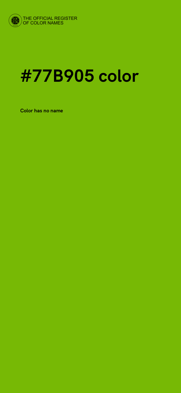 #77B905 color image