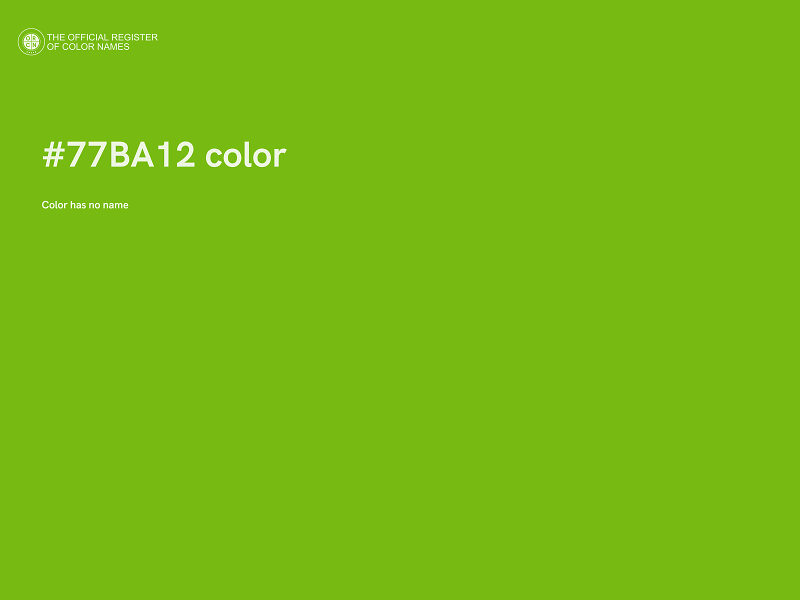 #77BA12 color image