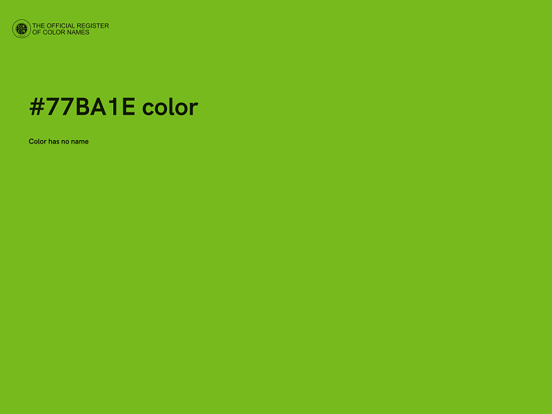 #77BA1E color image