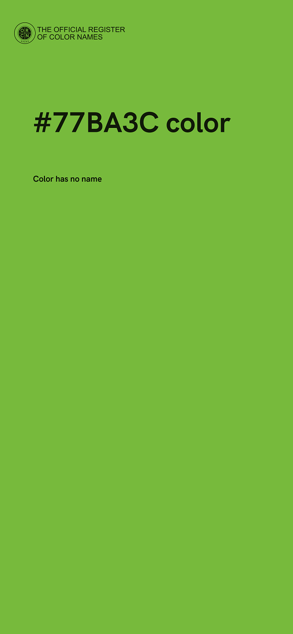 #77BA3C color image