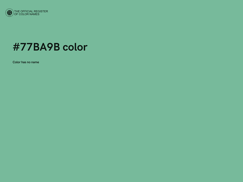 #77BA9B color image