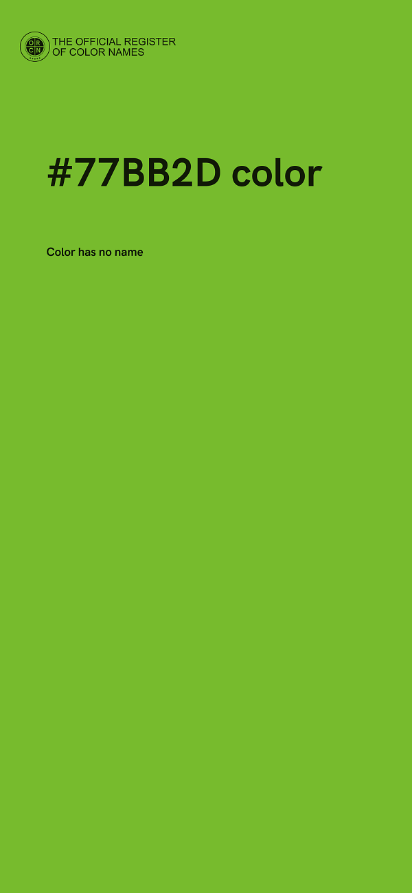 #77BB2D color image