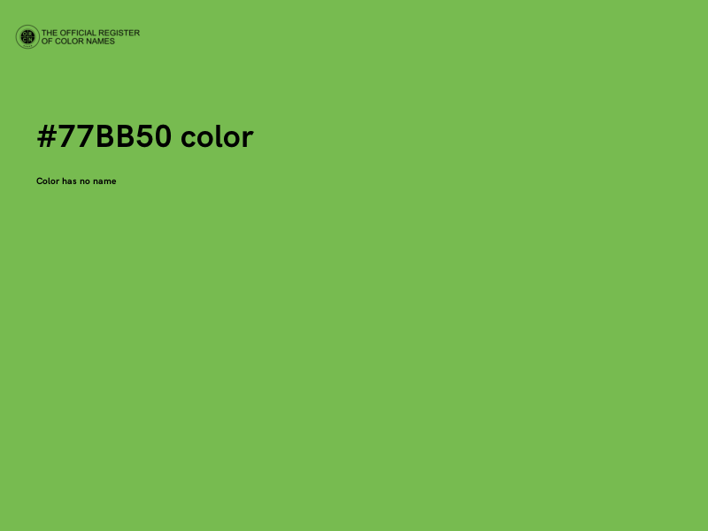 #77BB50 color image