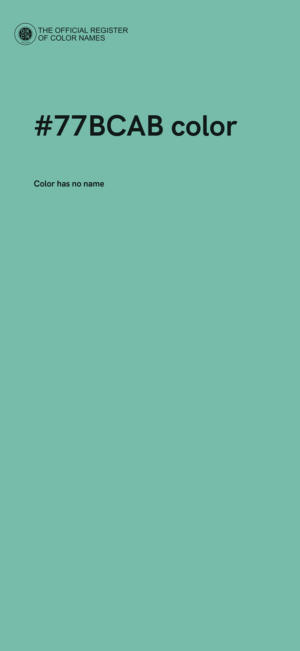 #77BCAB color image