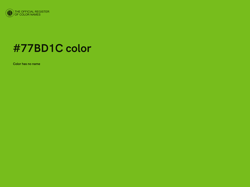 #77BD1C color image