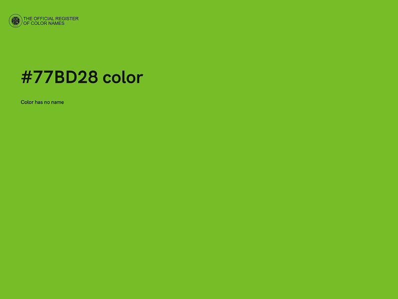 #77BD28 color image