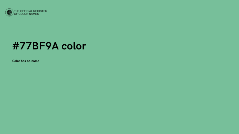 #77BF9A color image