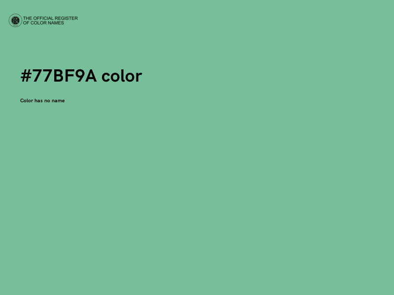 #77BF9A color image