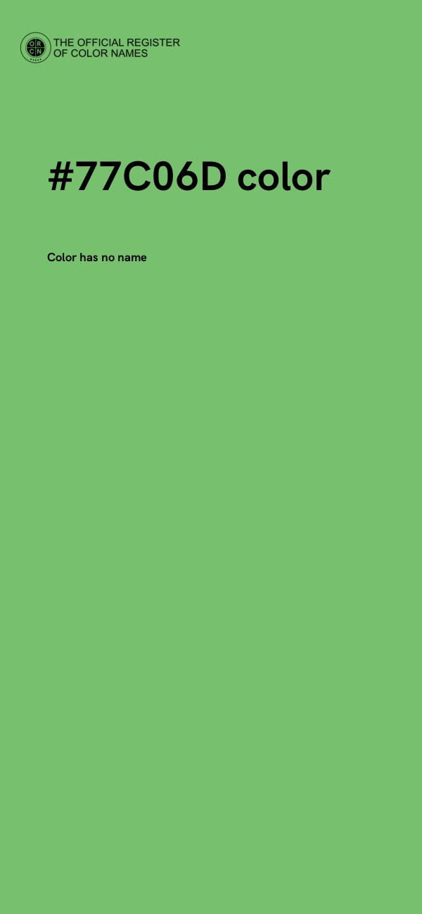 #77C06D color image