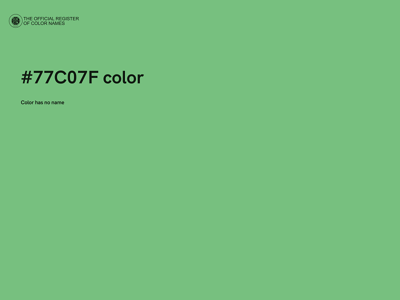 #77C07F color image