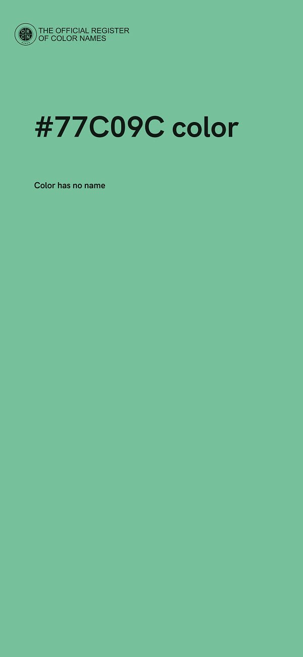 #77C09C color image