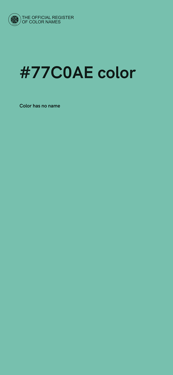 #77C0AE color image
