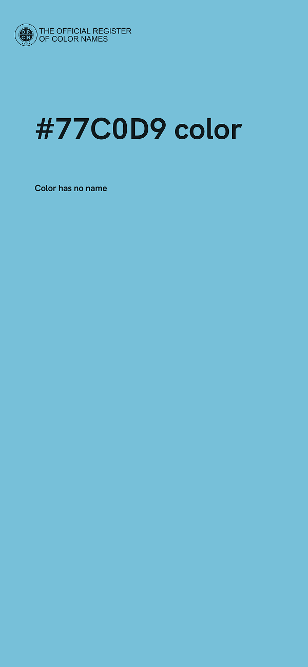 #77C0D9 color image