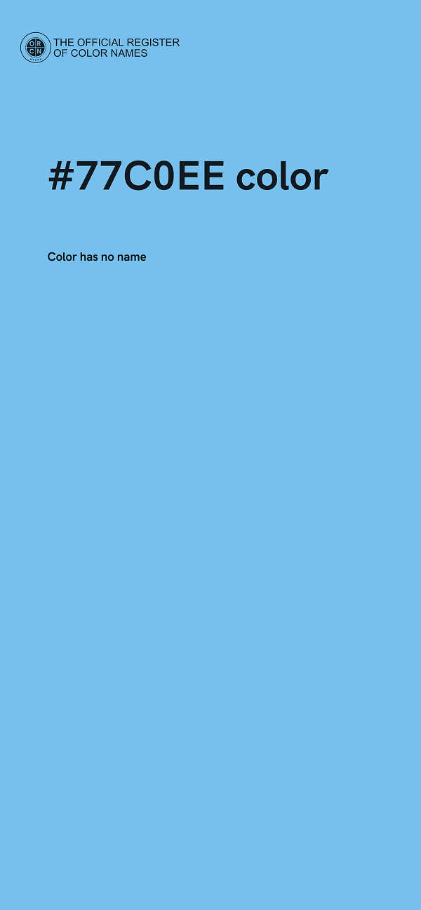 #77C0EE color image