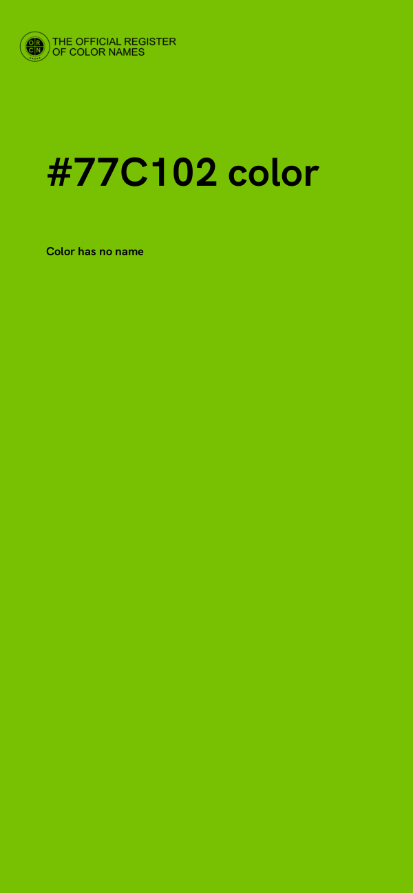 #77C102 color image