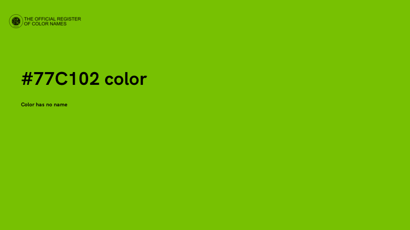 #77C102 color image