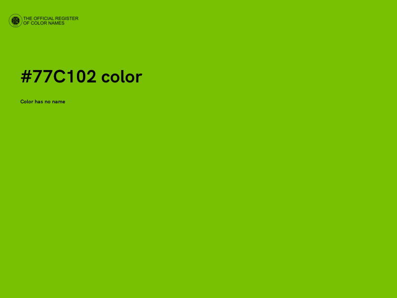 #77C102 color image