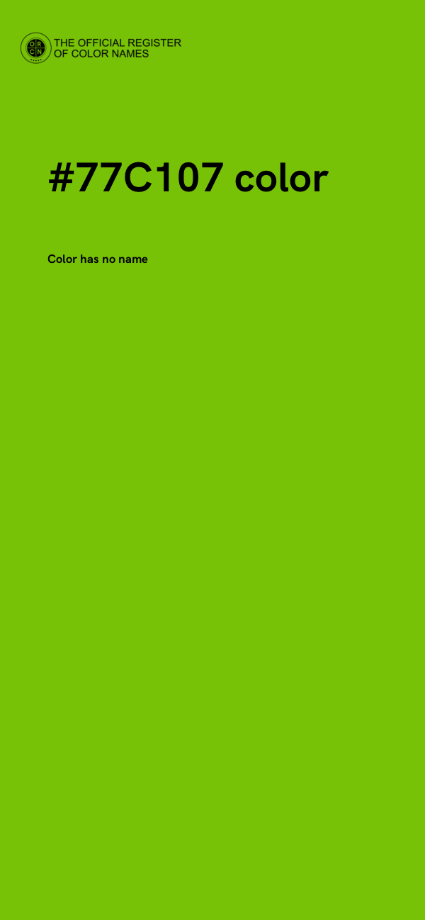 #77C107 color image