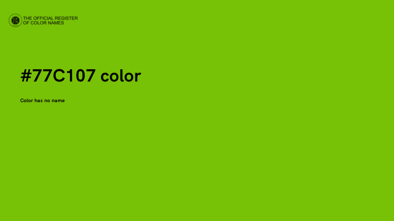 #77C107 color image