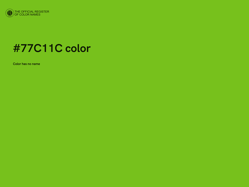 #77C11C color image