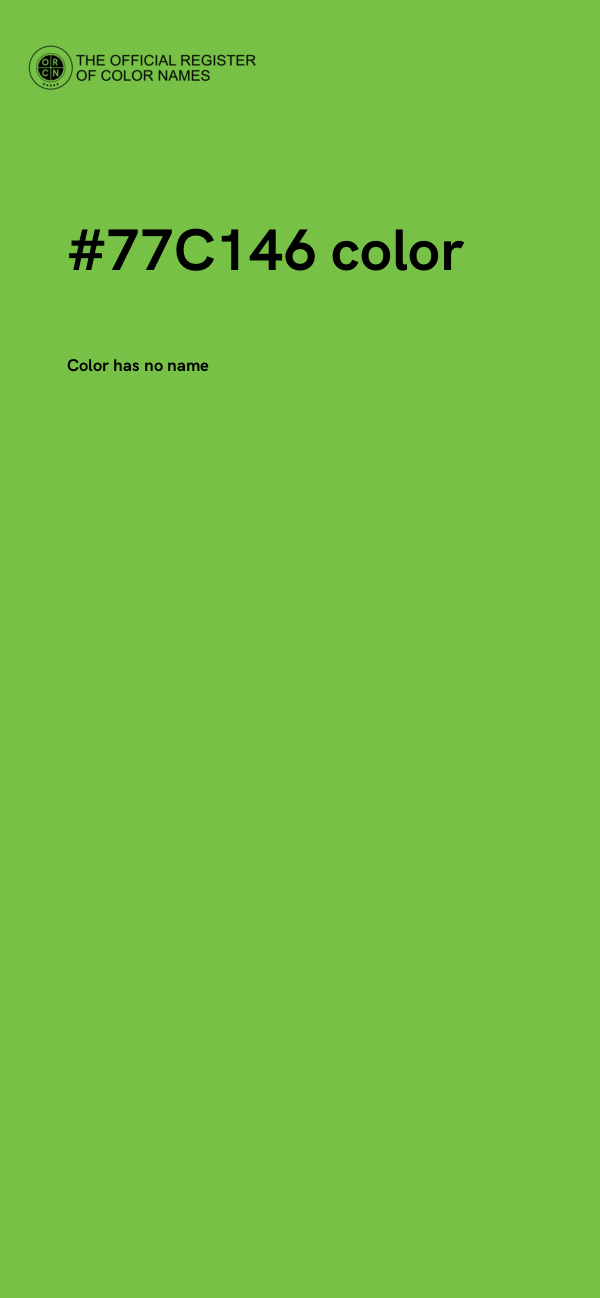 #77C146 color image