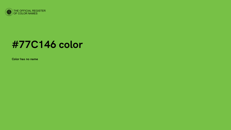 #77C146 color image