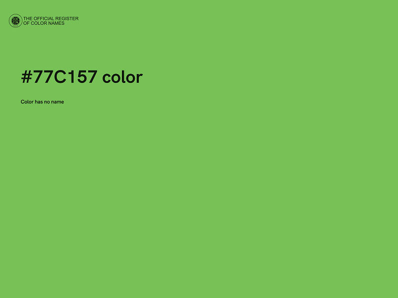 #77C157 color image