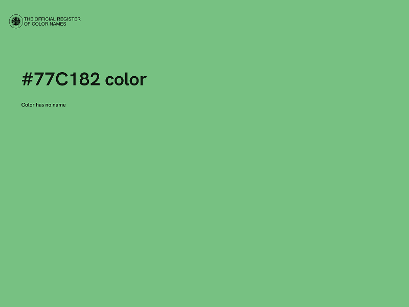 #77C182 color image