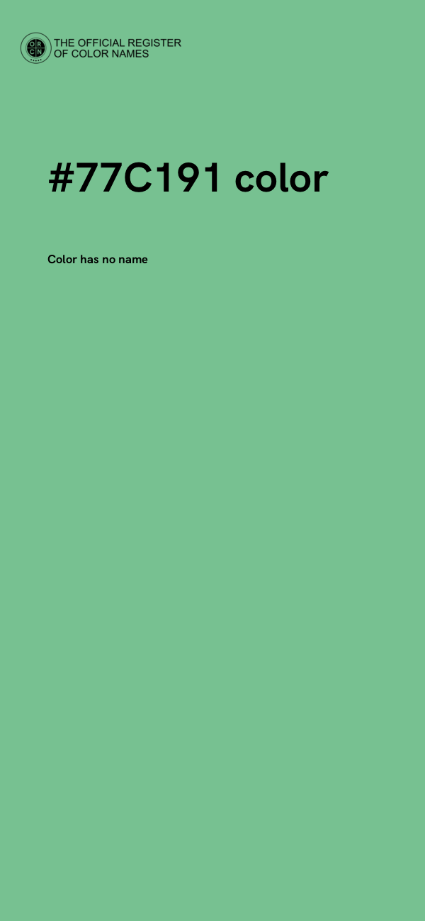 #77C191 color image