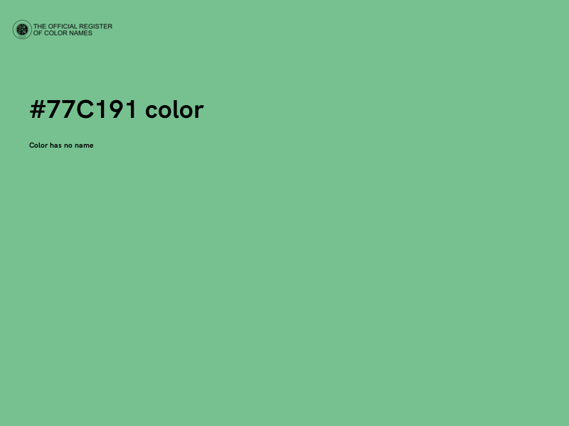 #77C191 color image