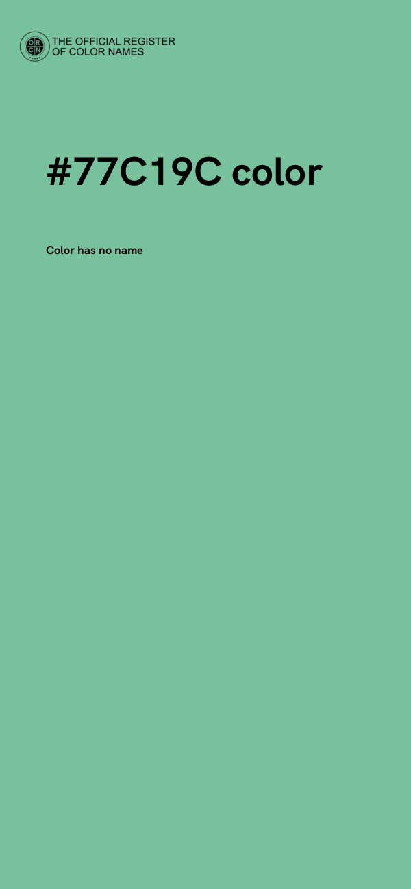 #77C19C color image