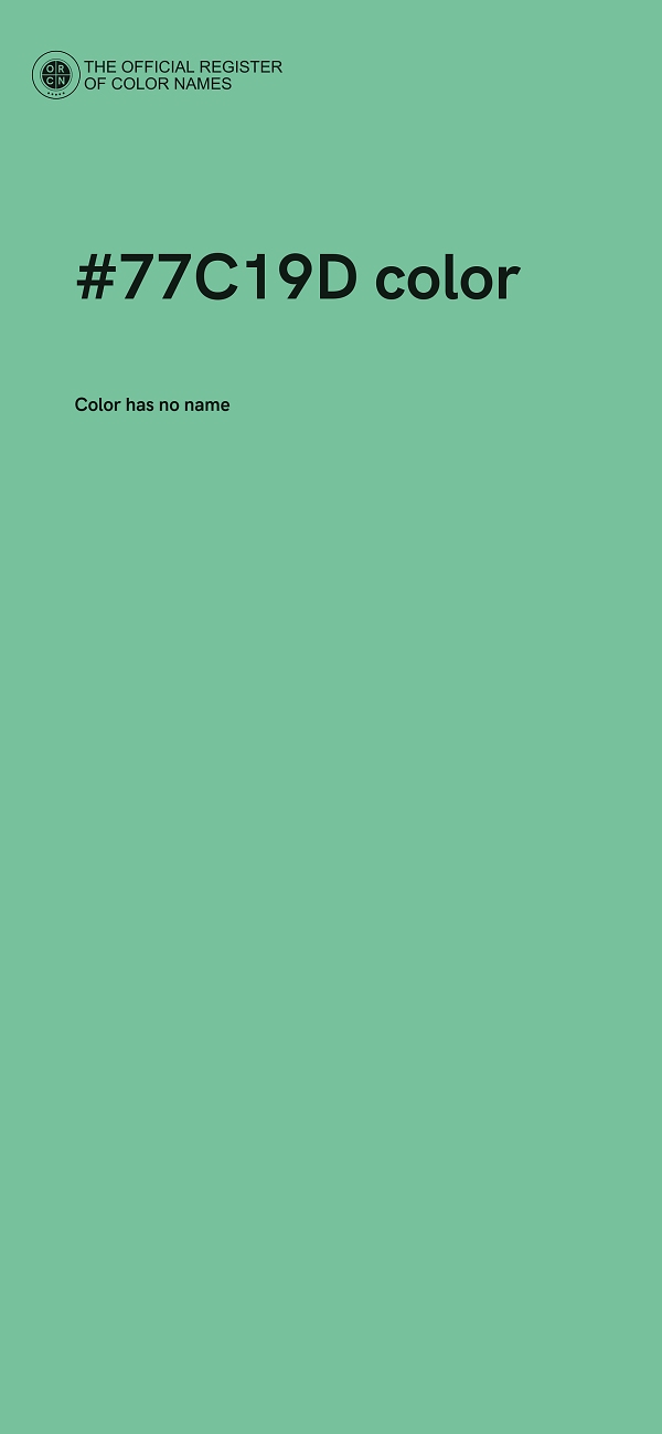 #77C19D color image