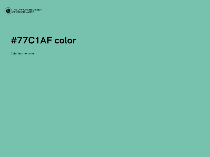 #77C1AF color image
