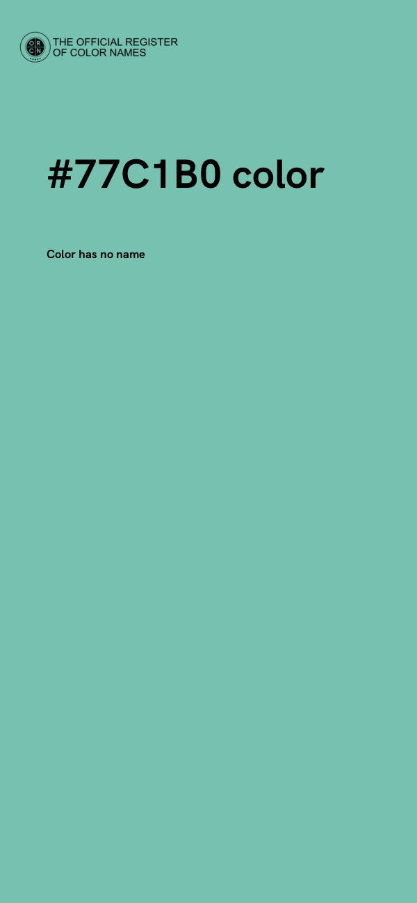 #77C1B0 color image