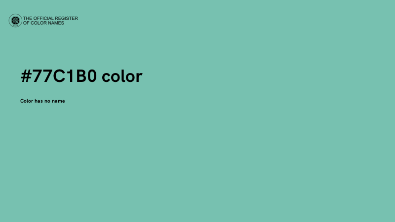#77C1B0 color image
