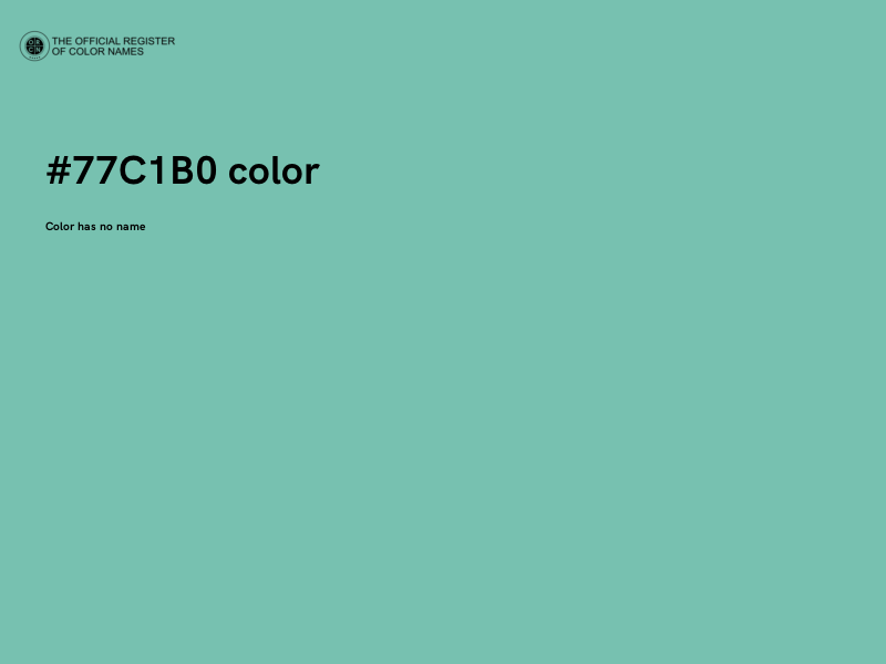 #77C1B0 color image