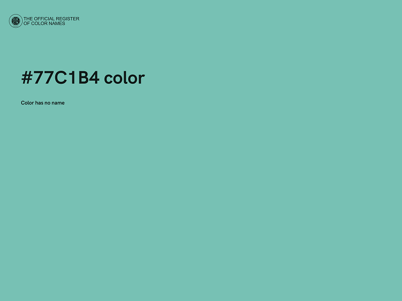#77C1B4 color image