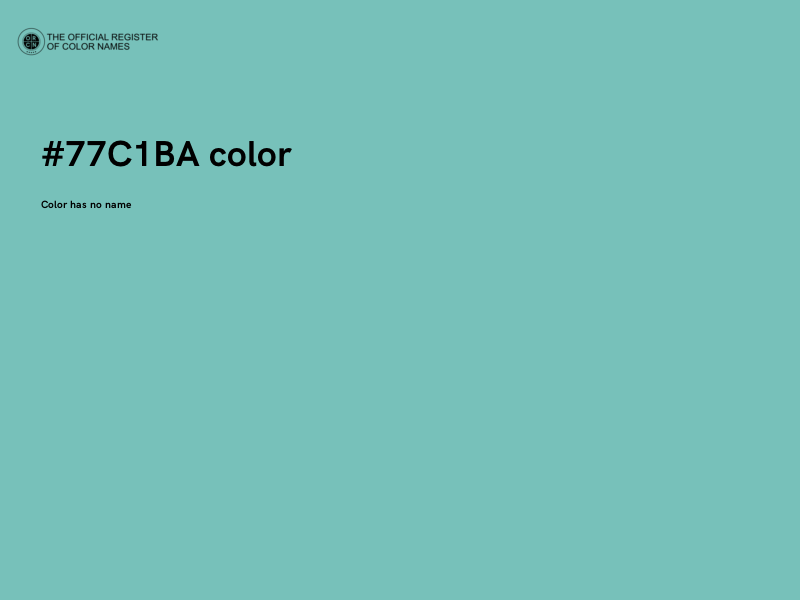 #77C1BA color image