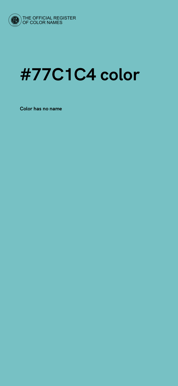 #77C1C4 color image