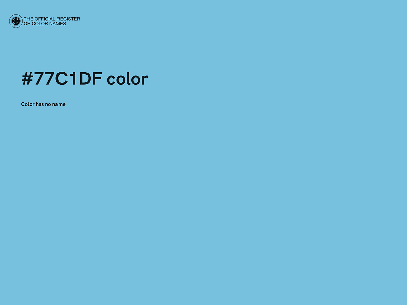 #77C1DF color image