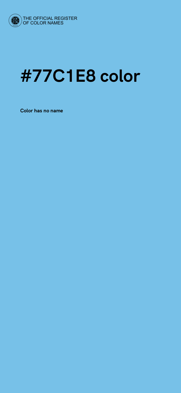 #77C1E8 color image