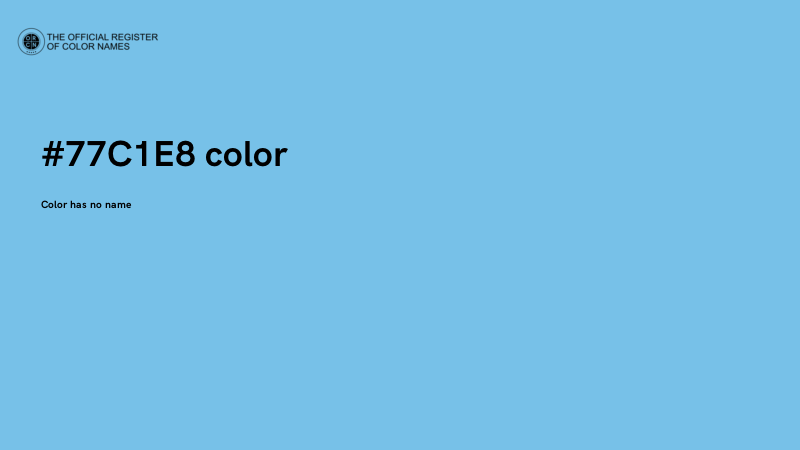 #77C1E8 color image