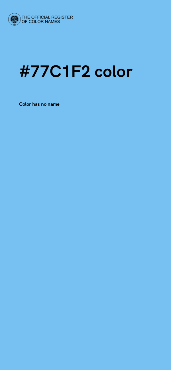 #77C1F2 color image