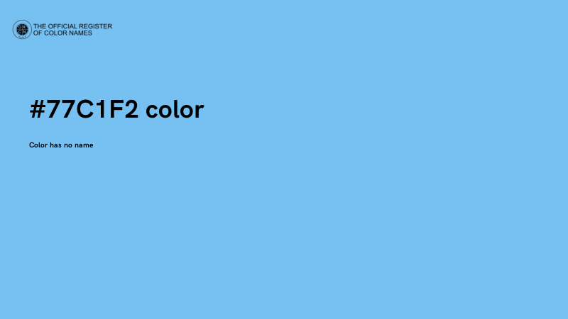 #77C1F2 color image
