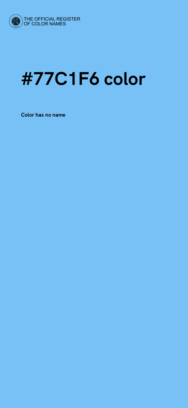 #77C1F6 color image