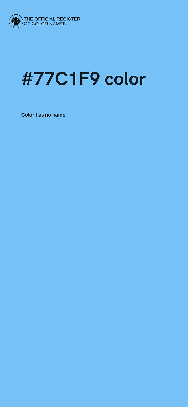#77C1F9 color image