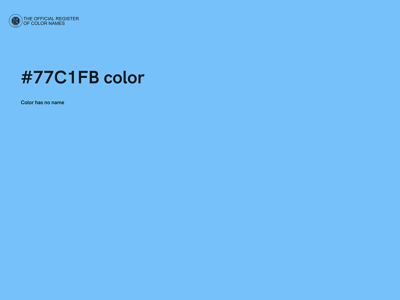 #77C1FB color image