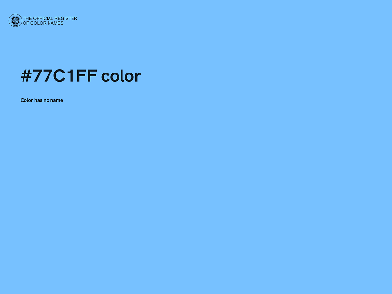 #77C1FF color image