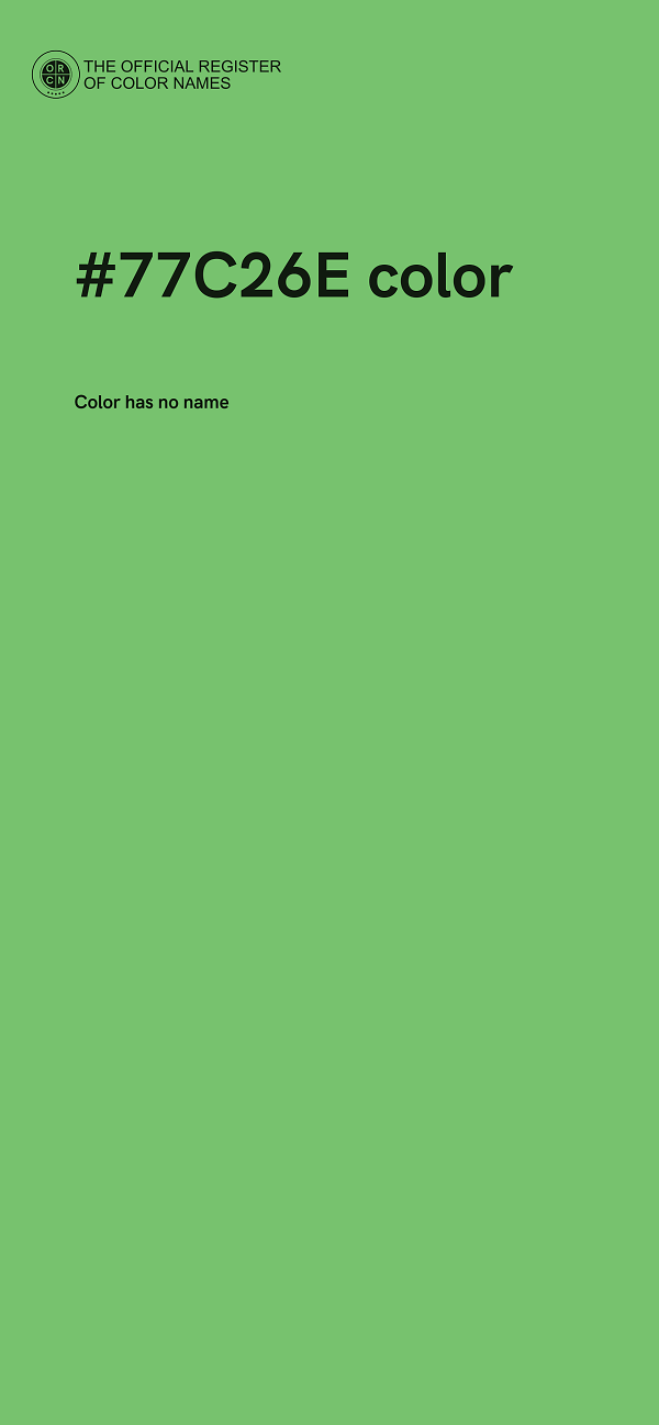#77C26E color image