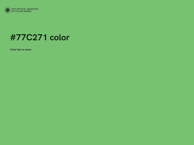 #77C271 color image